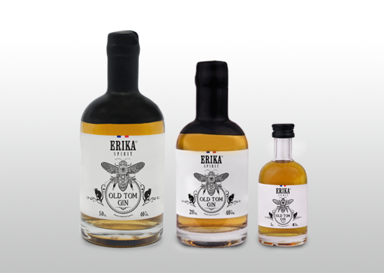 Gamme Old Tom Gin Erika Spirit 50cl, 20cl, 5cl