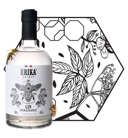 Gin de printemps bio par Erika Spirit : des fleurs du sureau fraîches