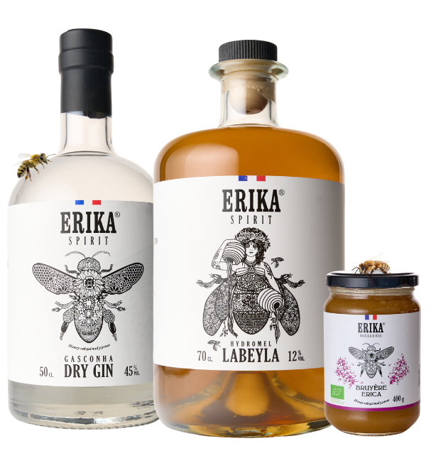Maison ERIKA SPIRIT : gins hydromels et miels bio français